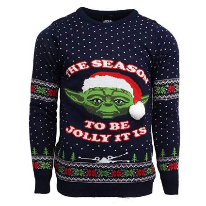 Star Wars Yoda The Season to Be Jolly It Is Christmas Sweater