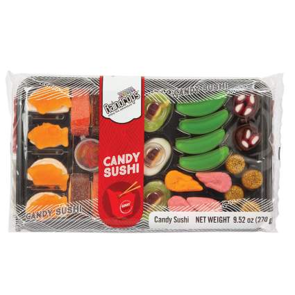 Gummy candies that look like sushi