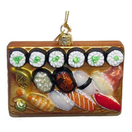 Sushi platter ornament