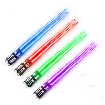 Colorful lightsaber chopsticks