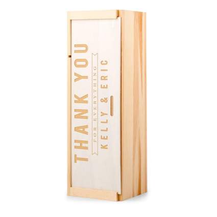 GiftTree Personalized Thank You Wine Box