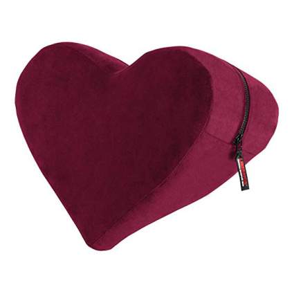 Red heart pillow