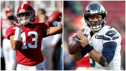 Seahawks’ Russell Wilson Has Message for Alabama’s Tua Tagovailoa