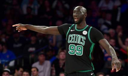 Tacko Fall Tries Out Firefighting, Looks Ridiculous In Uniform