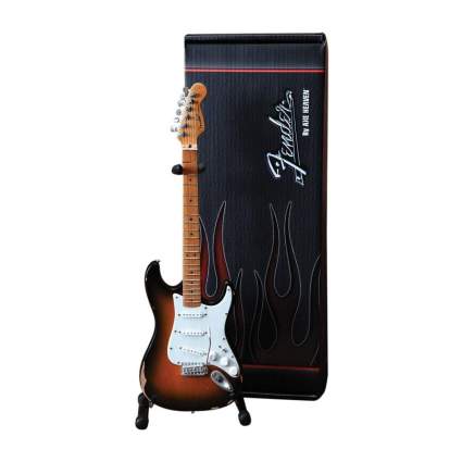 Axe Heaven FS-001 Fender Stratocaster Classic Sunburst Finish Miniature Guitar