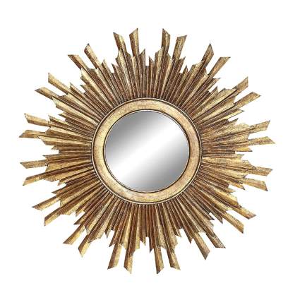 gold sunburst mirror