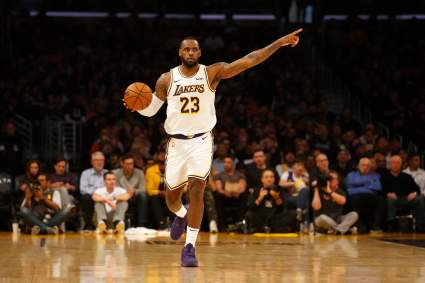 LeBron James Posterizes Timberwolves Center With Massive One-Handed Slam [WATCH]