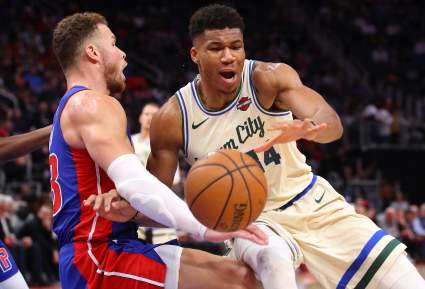 Tempers Flare Between Giannis Antetokounmpo & Blake Griffin During Pistons-Bucks Game
