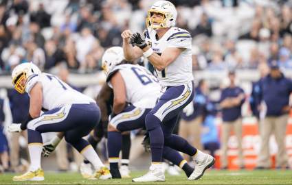 Chargers QB Philip Rivers Screams Trash Talk in Ear of Jaguars Defender [WATCH]