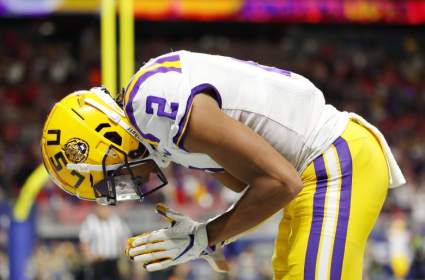 LSU’s Justin Jefferson Breaks CFB Playoff Record With Wild Half