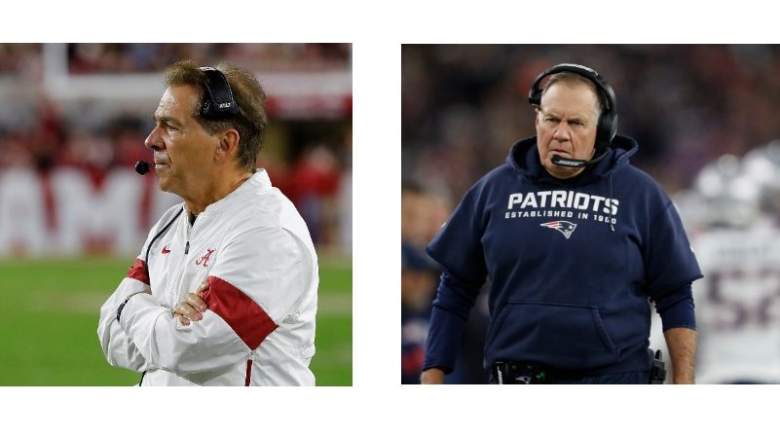 Bill Belichick and Nick Saban will be featured in an HBO special Tuesday.