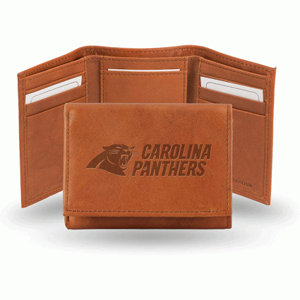 nfl trifold leather wallet