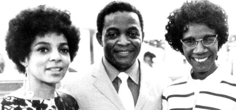 Burgie with Ruby Dee and Shirley Chisholm