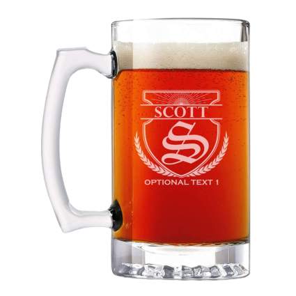 customizable beer mug