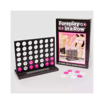 Foreplay in a row board game