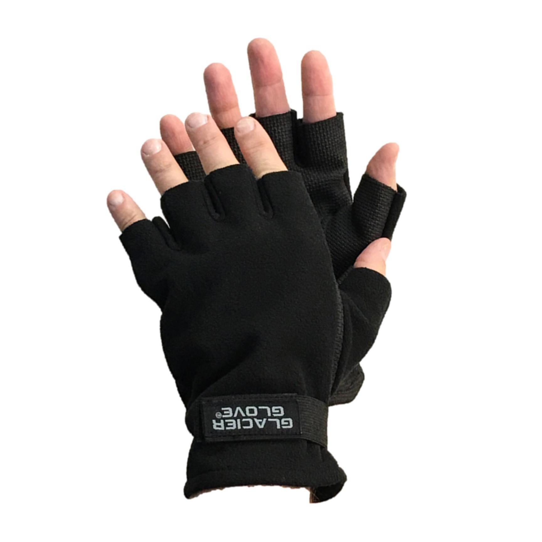 NGT CAMO Neoprene Fishing Gloves Camo Fleece Snood Folding Fingers M L & XL 