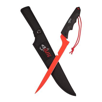 Fish Elite Razor Sharp Blood Red 9 Inch Fillet Knife