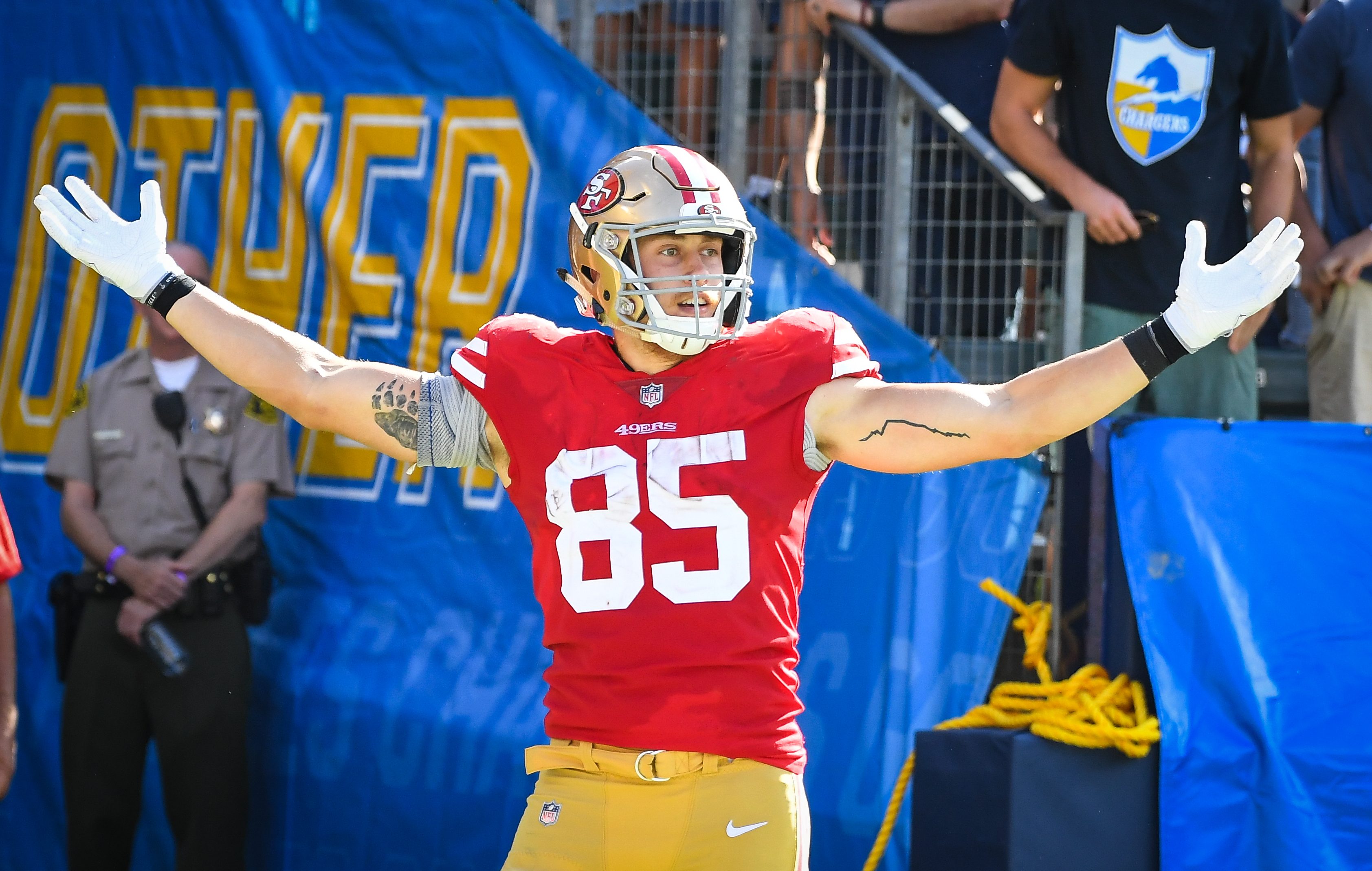 David Lombardi sur Twitter  George Kittle and Chase Harrell share very  similar 40 times and triceps tattoos so theres that  Twitter