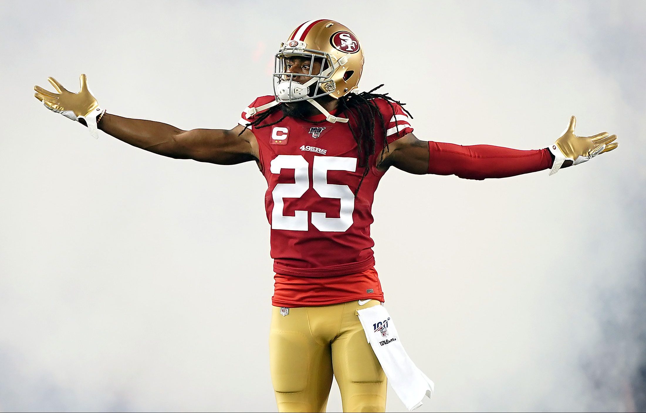 49ers gold and red jersey