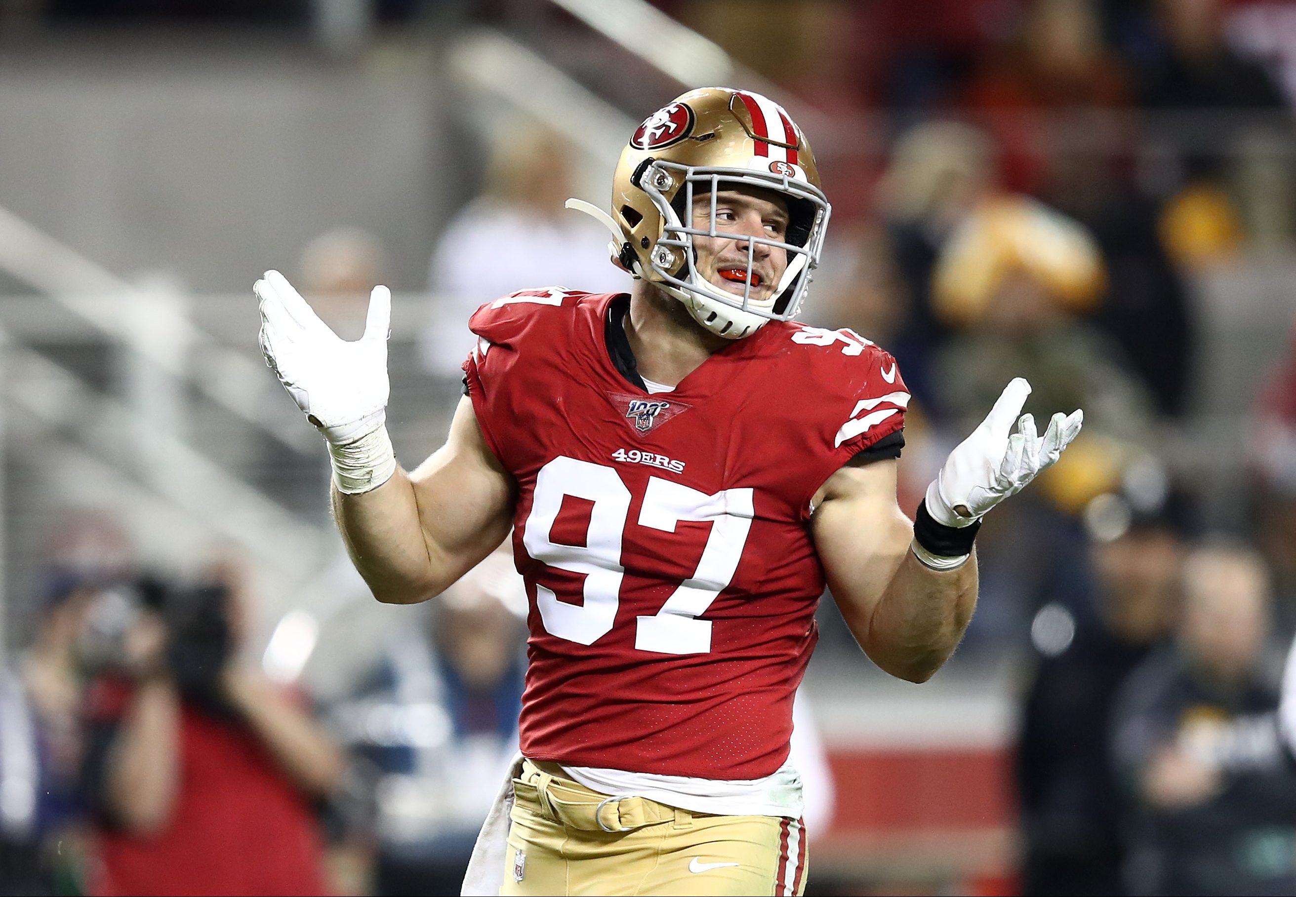 Nick Bosa Contract How Much Money Does 49ers DE Make   Gettyimages 1189869060 E1579460135195 