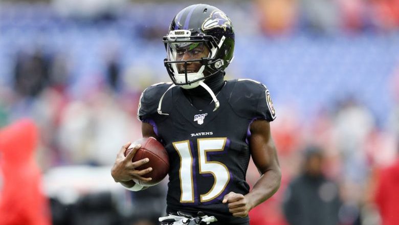 Marquise Brown 40-yard dash speed Baltimore Ravens