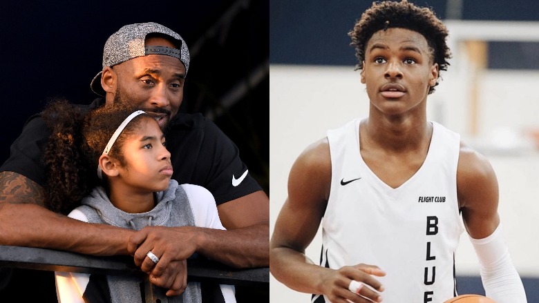 LeBron James' Son Bronny Honors Kobe Bryant & Gigi 
