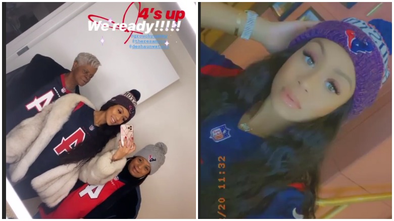 Deshaun Watson's Girlfriend Cheering QB on vs. Chiefs ...