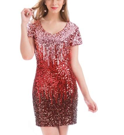 Sequin Glitter Valentine dress