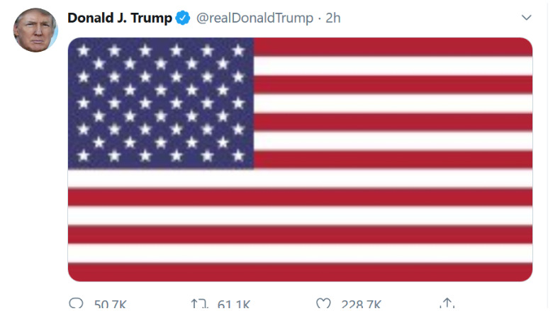 trump soleimani flag tweet