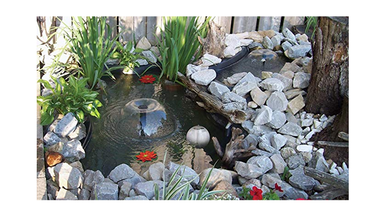 Water Wheel Fountain Patio Garden Water Feature Feng Shui Wheels Yard Outdoor Decorative Pump,30cm