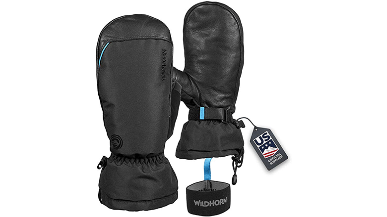 Touchscreen Compatible Wildhorn Tolcat Unisex Waterproof Leather Ski Mittens