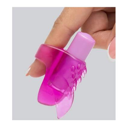 Pink wearable finger vibrator