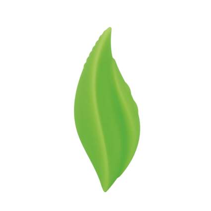 green silicone leaf toy