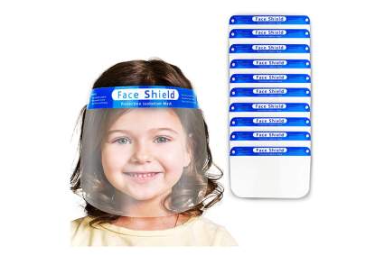 clear face shields for kids