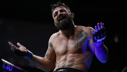 Mike Perry Smokes Cigarette During Weigh-In and Blows Smoke in Al Iaquinta’s Face [WATCH]