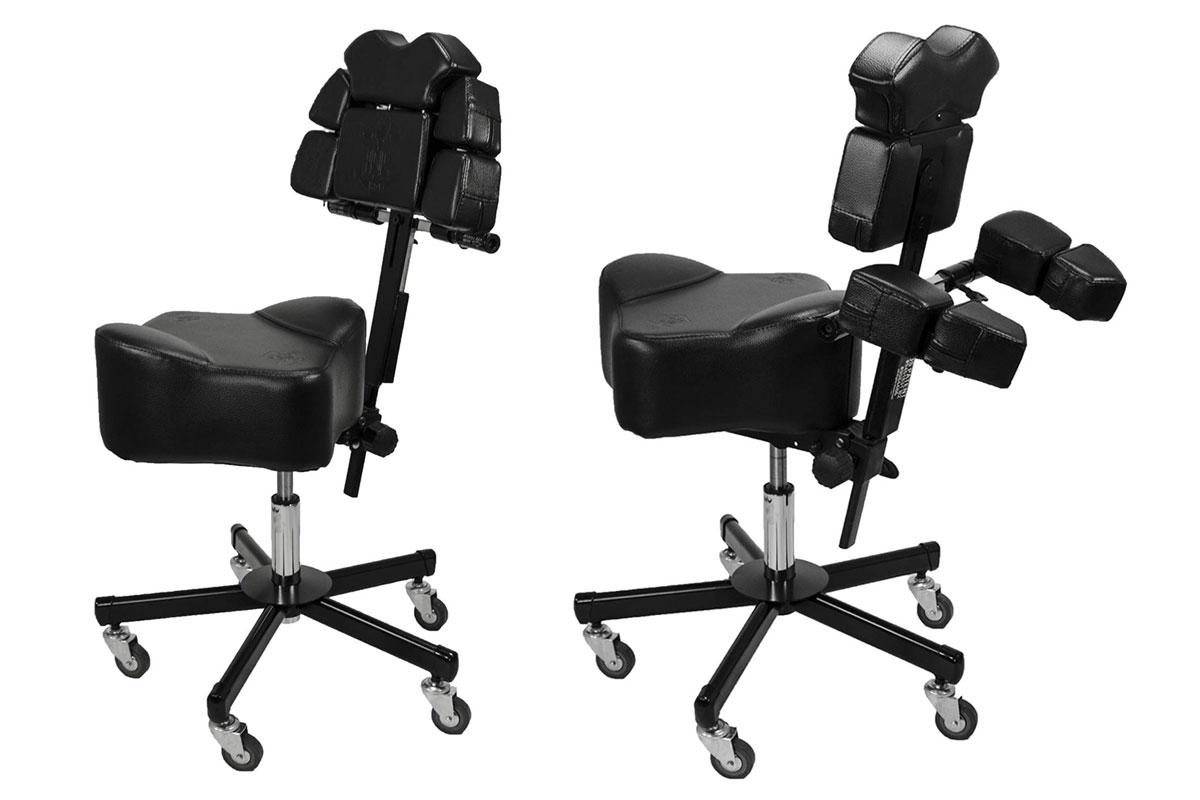 InkBed Patented Adjustable Ergonomic Chair Stool Chest Back Rest Support  Tattoo Studio Equipment (Black) | Tattoo chair, Artist chair, Ergonomic  chair
