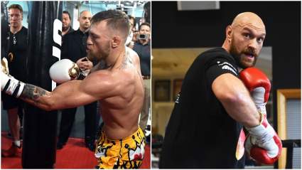 Conor McGregor Gives Gift to Tyson Fury Ahead of Deontay Wilder Match [WATCH]