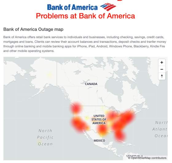 Is Bank of America Down? Customers Report System Outages