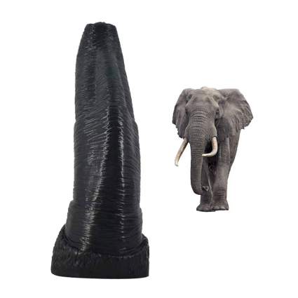 Elephant with black sex toy