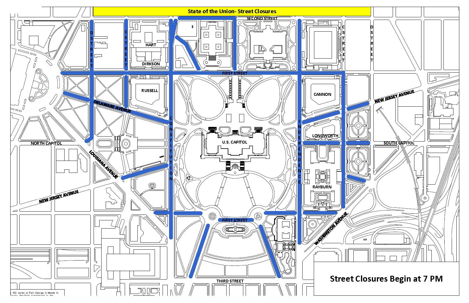 State Of The Union Street Closures MAP   Sotu Street Closures 