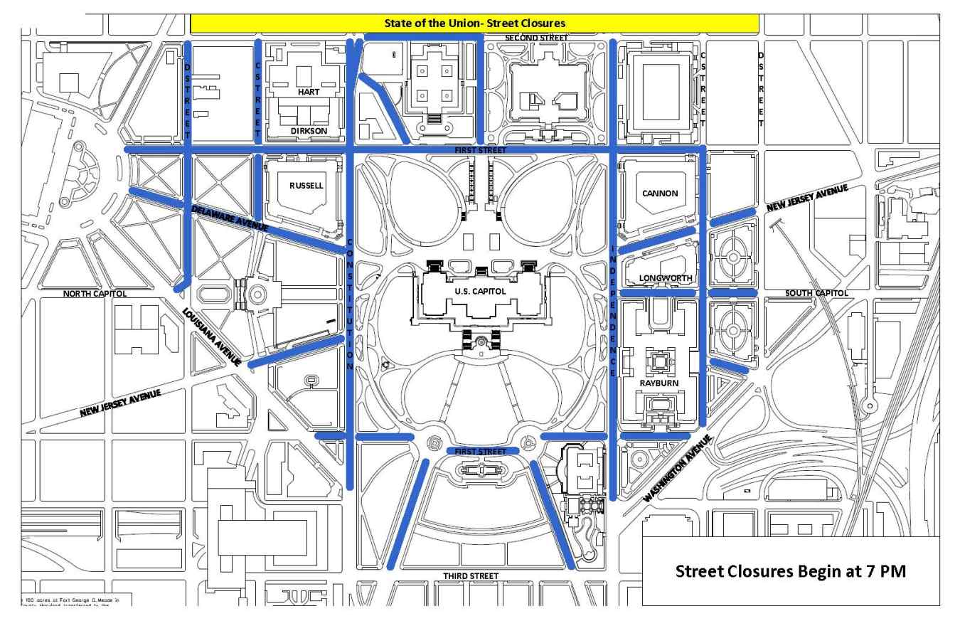 State of the Union Street Closures [MAP]