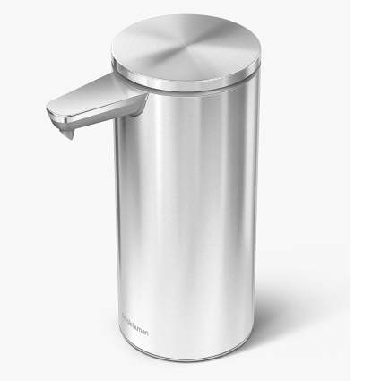brushed steel touchless soap dispenser