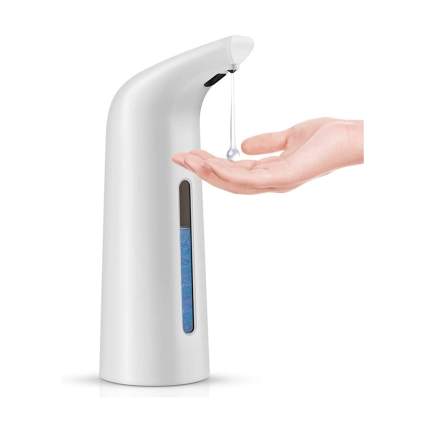 white touchless soap dispenser