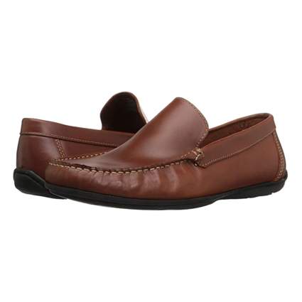 brown driving shoes