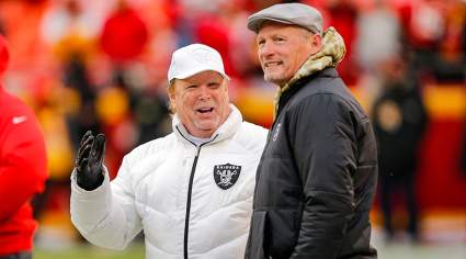 Raiders’ Mike Mayock Seen Chatting With QB Prospect at Pro Day [LOOK]