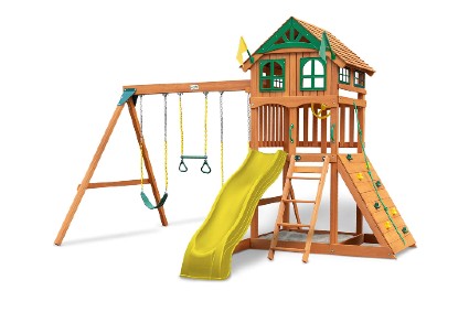 Gorilla Playsets 01-1063-Y Outing Wood Swing Set