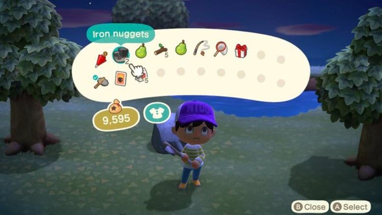 quick way to get iron nuggets animal crossing
