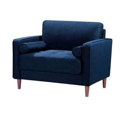Lifestyle Solutions Lexington Chair in Navy Blue