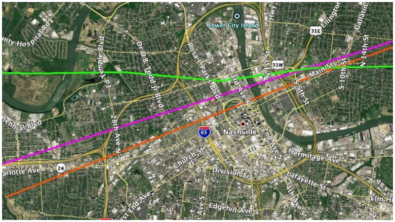 Nashville Tornado Path Map Shows The Twister S Track   Nashville Tornado Path Map Track 