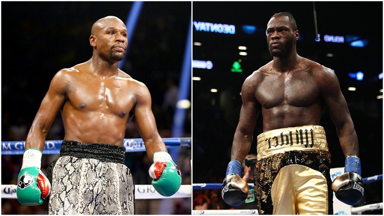 Floyd Mayweather and Deontay Wilder